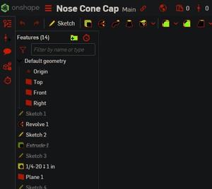 Screenshot of Onshape Red and Yellow