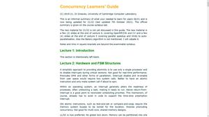 Screenshot of Readable concurrency learner's guide