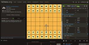 Screenshot of JI Shogi-Themed Chess (1-Kanji) on Lichess