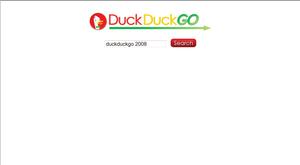 Screenshot of duckduckgo 2008