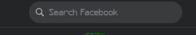 Screenshot of Facebook - hide site icon