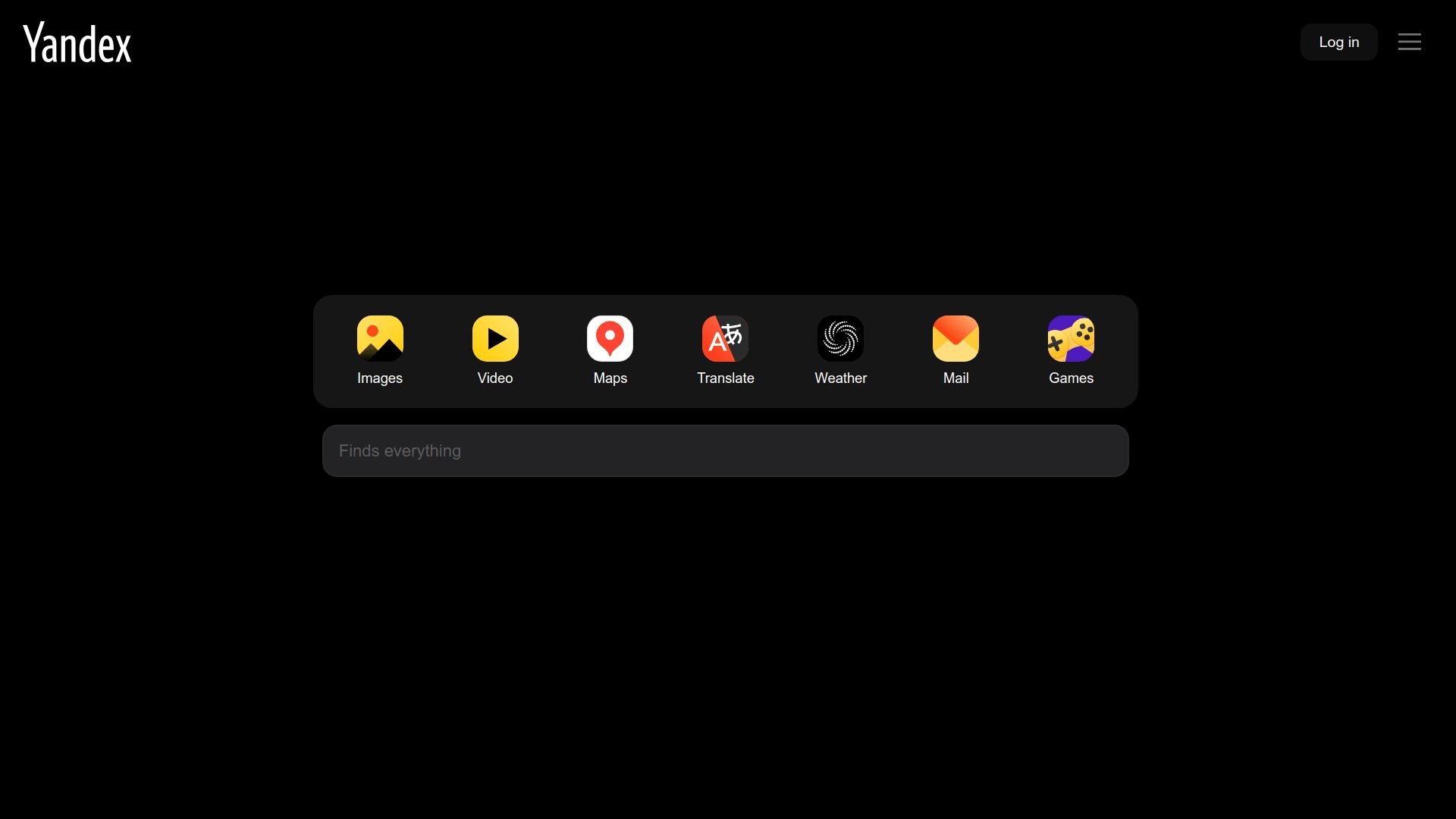 Screenshot of Yandex × OLED Pro Deep Black Dark Theme