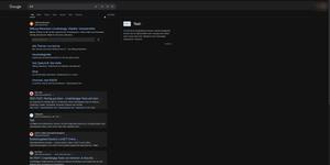 Screenshot of Google Dark Theme