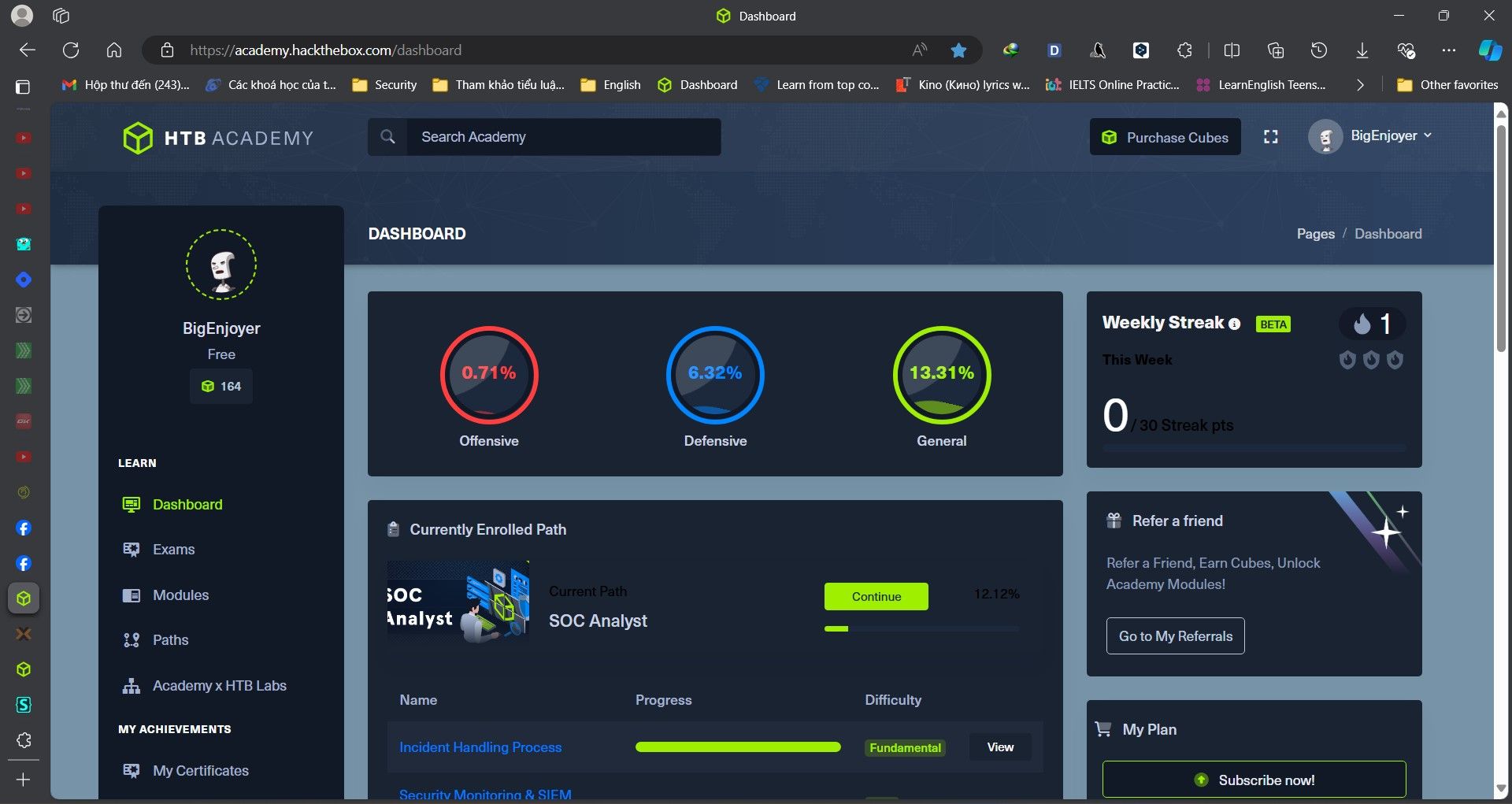 Screenshot of Hackthebox style