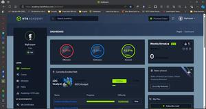 Screenshot of Hackthebox style