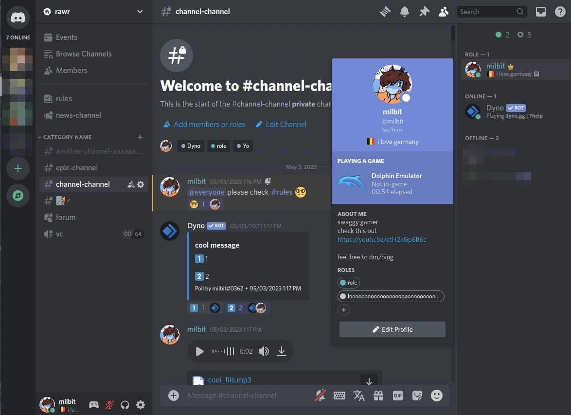 Screenshot of OldCord