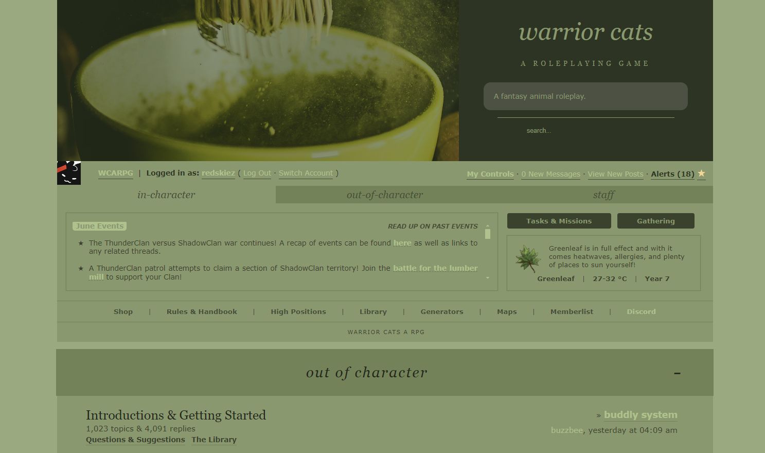 Screenshot of Matcha Latte for WCARPG