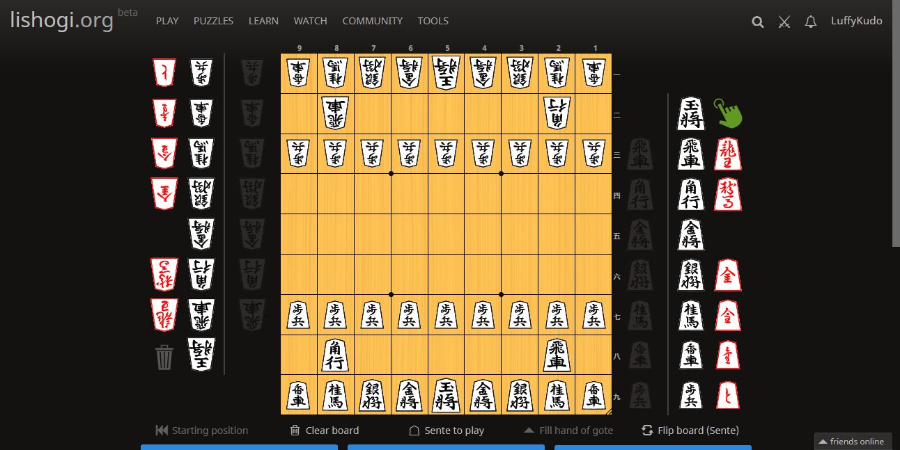 Screenshot of Hari Seldon Shogi Pieces on Lishogi