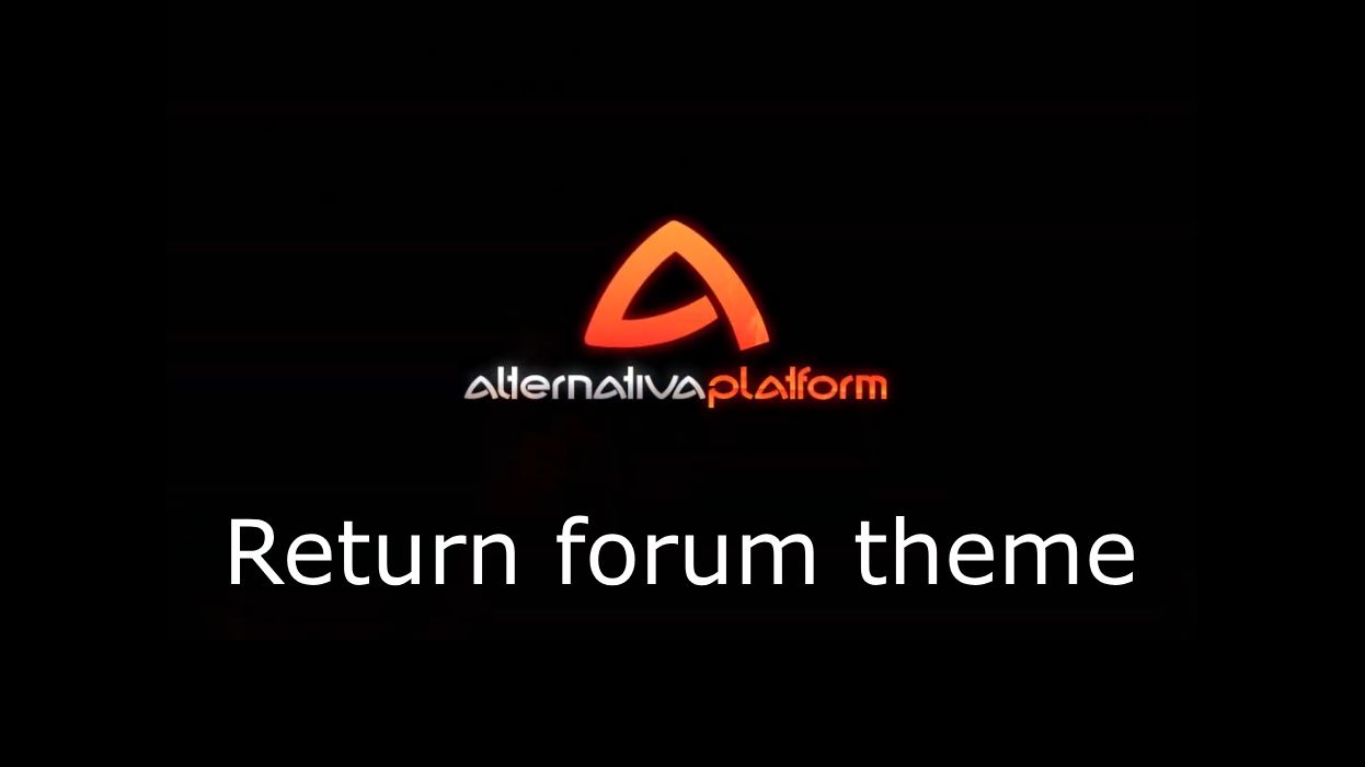 Screenshot of Back AlternativaPlatform Forum theme