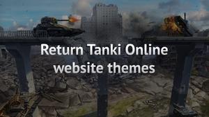 Screenshot of Back Tanki Online website themes