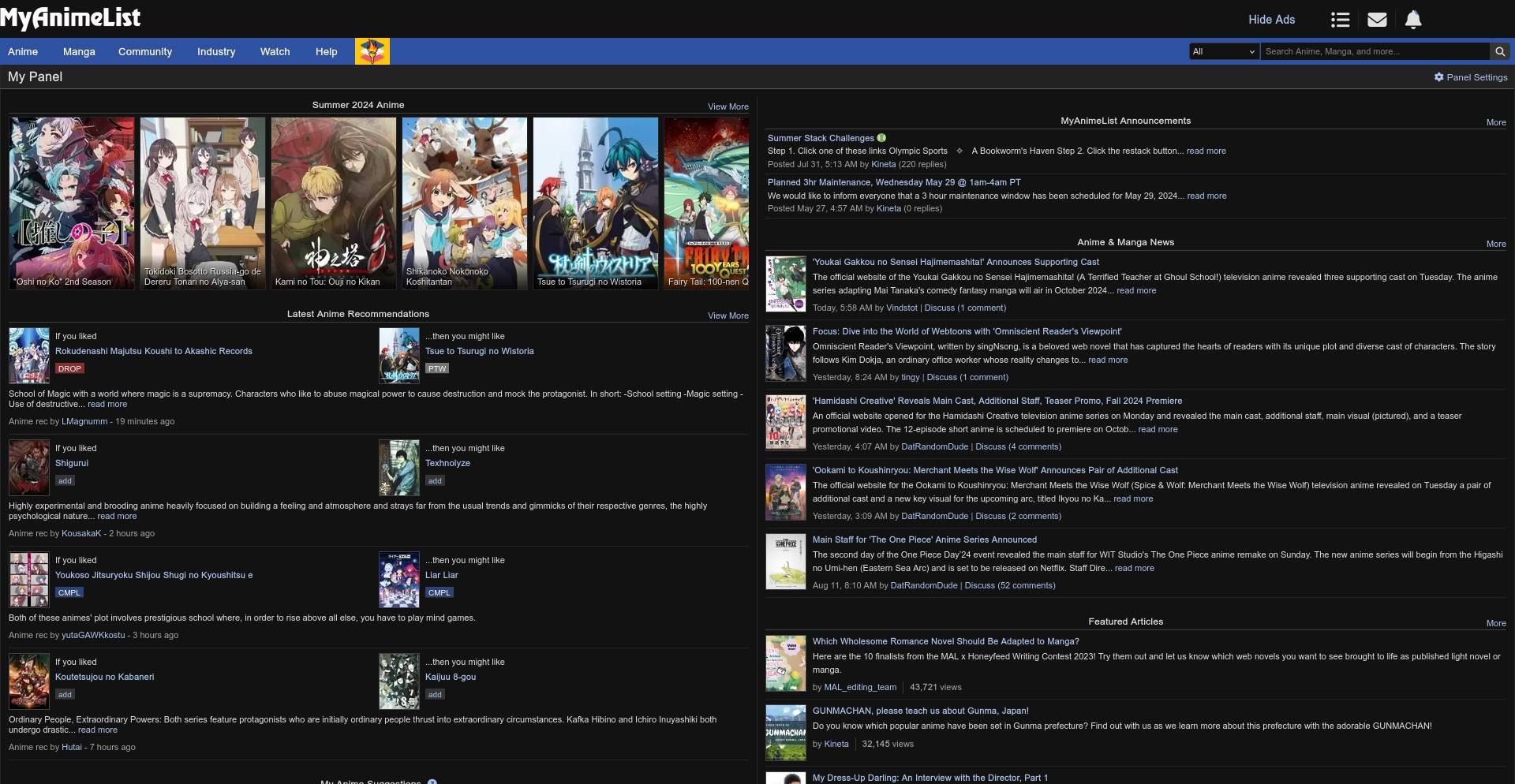 Screenshot of MAL-Fullscreen