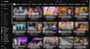 Screenshot of Youtube main page 5 in row