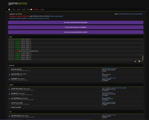 Screenshot of gamesense forum stylesheet