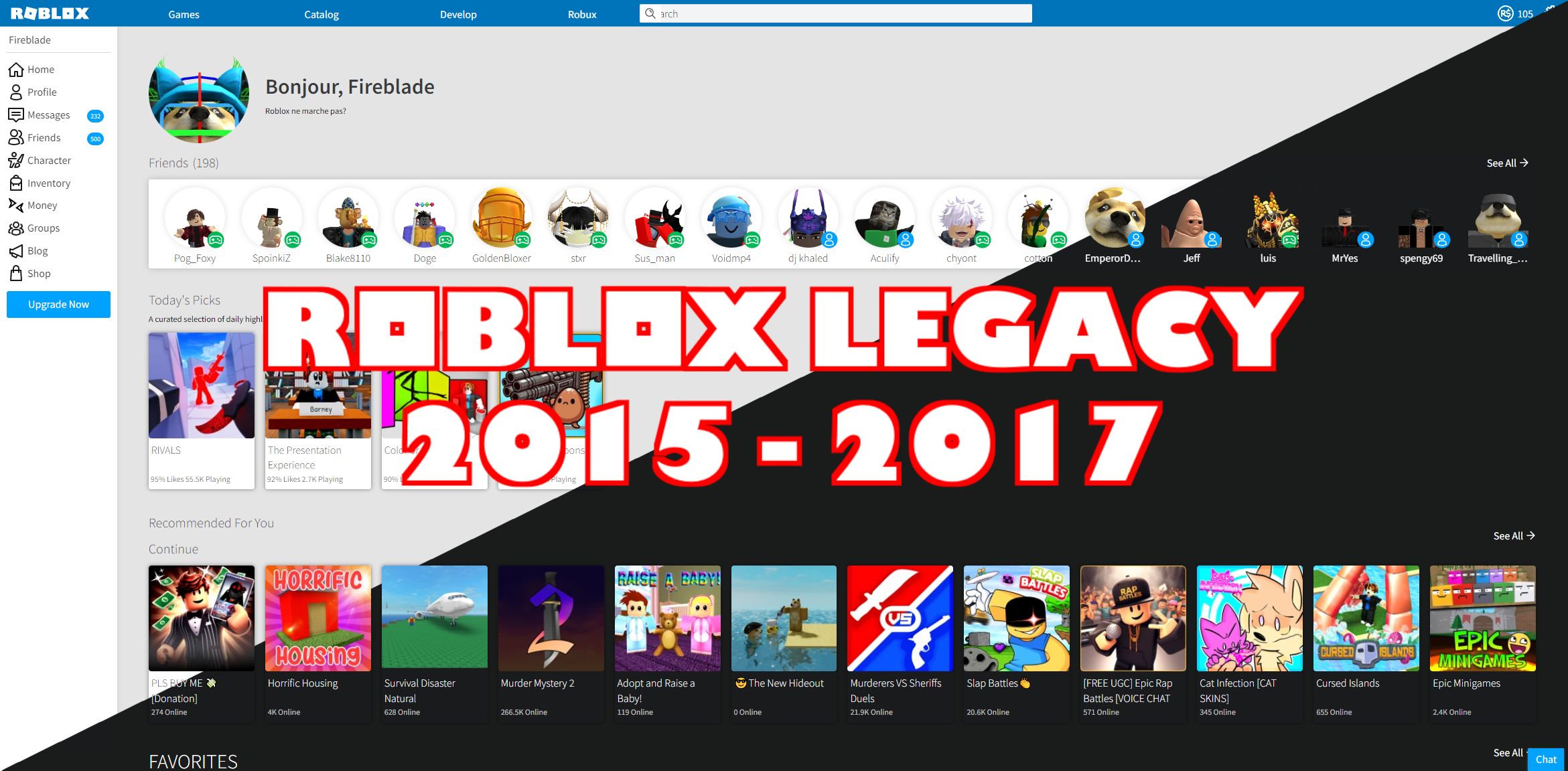 Screenshot of Roblox Legacy 2015 - 2017