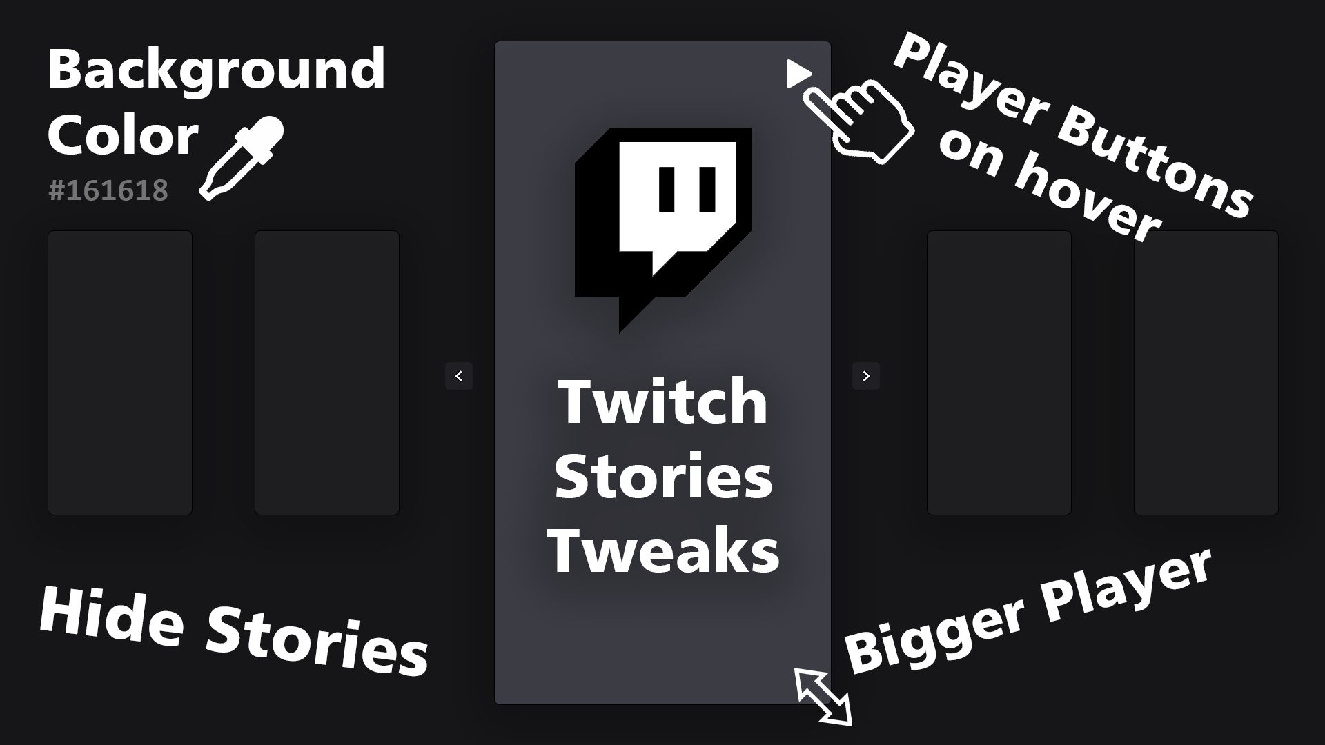 Screenshot of Twitch Stories Tweaks