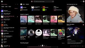 Screenshot of sleepless spotify