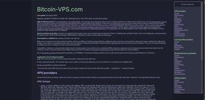 Screenshot of bitcoin-vps.com catppuccin