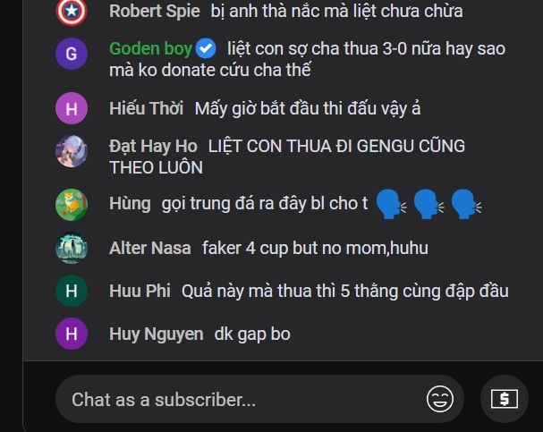 Screenshot of YT chat semidark