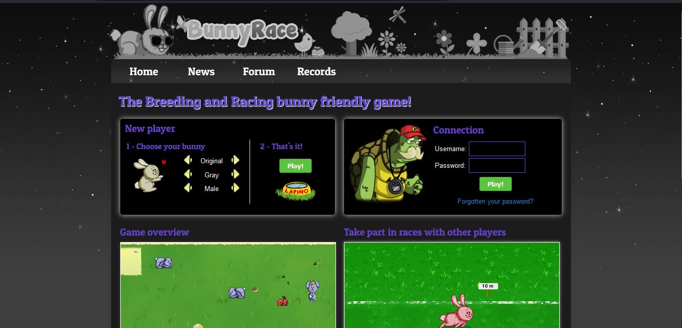 Screenshot of Bunny Race - Dark