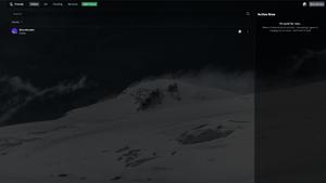 Screenshot of Discord snow squall