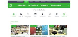 Screenshot of Student Area Univ Rennes 2 Flashy Green