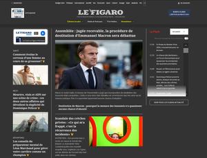 Screenshot of Dark Mode LeFigaro