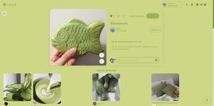 Screenshot of matcha green pinterest