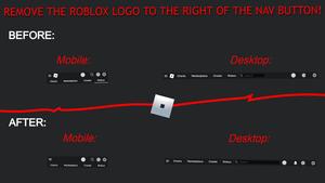 Screenshot of Remove Roblox Icon near Navigation