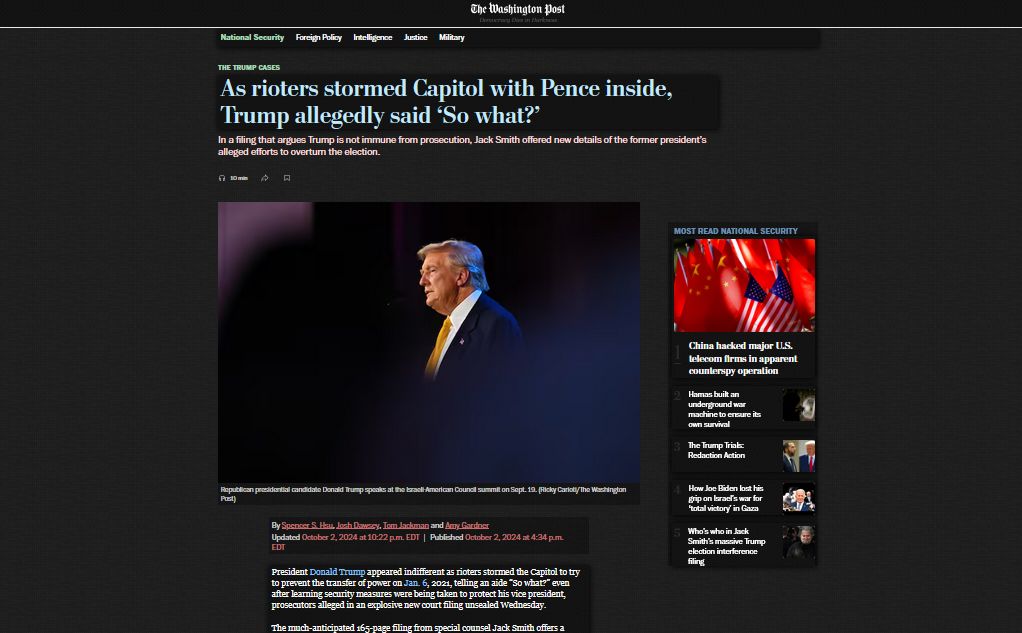 Screenshot of Dark Washington Post [papo]