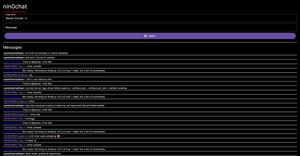 Screenshot of nin0chat material dark