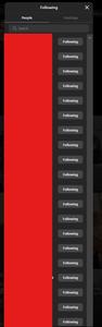 Screenshot of Instagram Long "Following" List, for easy UNFOLLOW