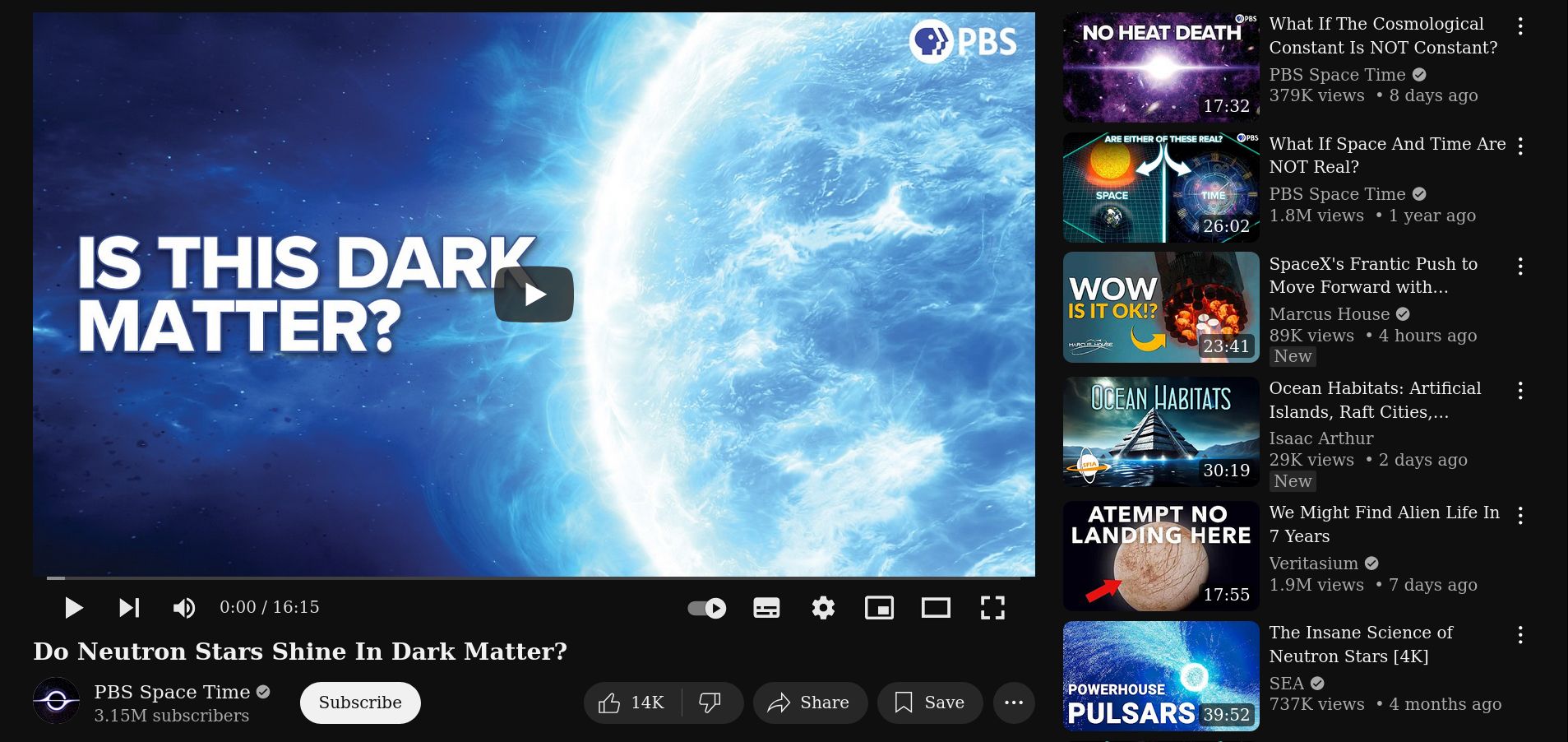 Screenshot of Youtube Controls Underneath Player + Hide Header