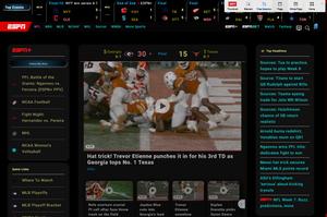 Screenshot of ESPN - Dark Mode by BamaBraves (Updated)