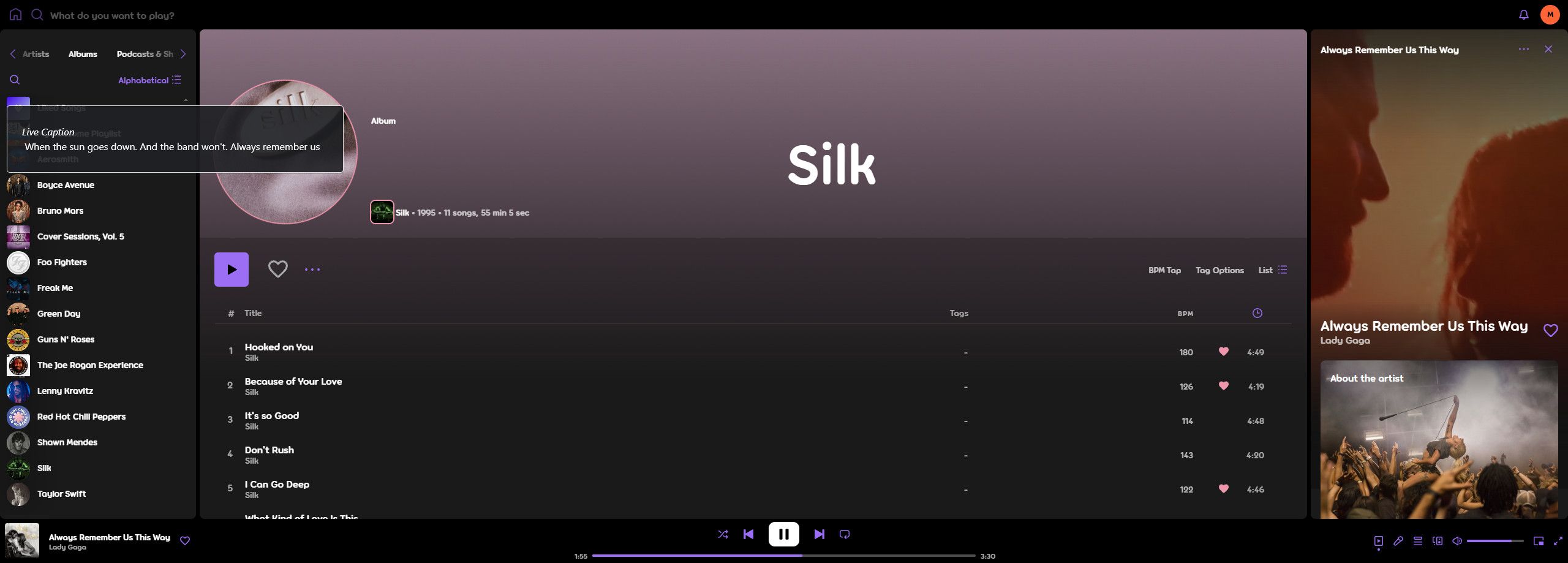 Screenshot of Spotify.com