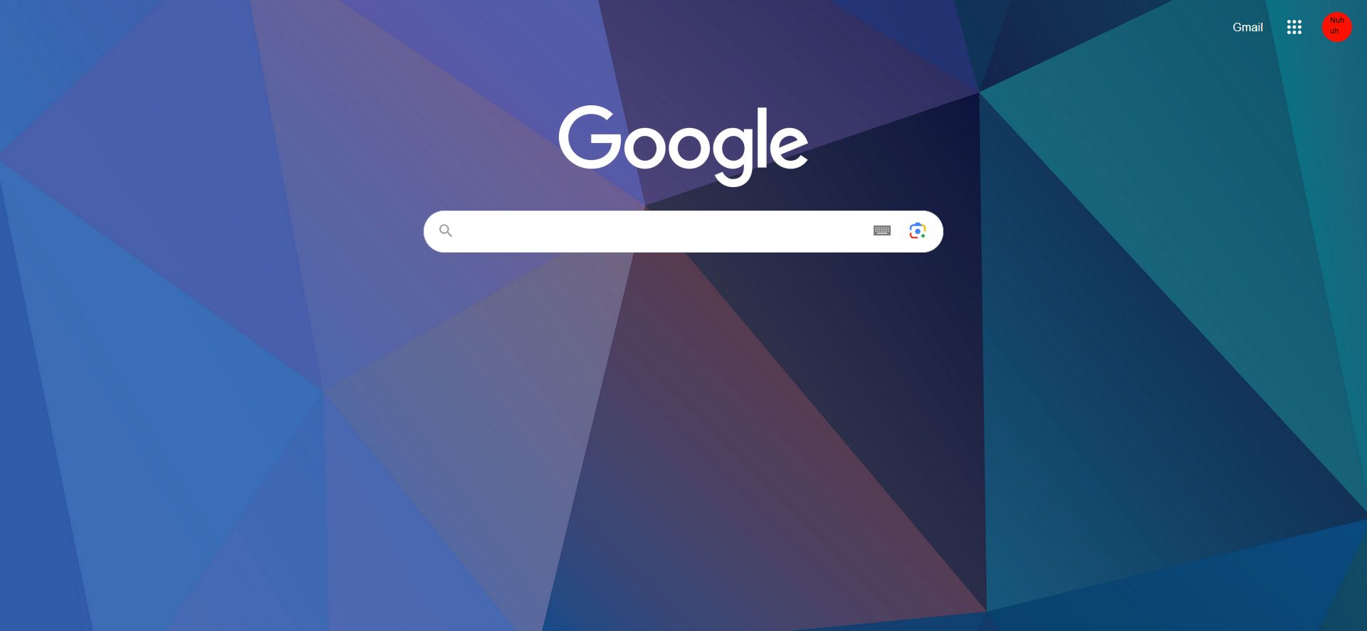 Screenshot of Google homepage fixes + custom background