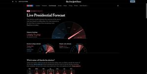 Screenshot of nytimes.com - Dark Mode Simple