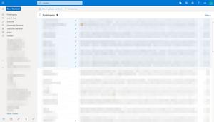 Screenshot of Decluttered Outlook