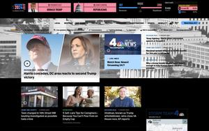 Screenshot of nbcwashington.com - Dark Mode