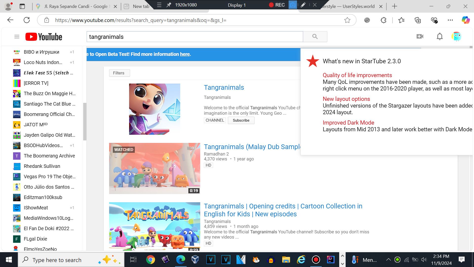 Screenshot of Youtube 2017-2018 date layout for v3