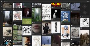 Screenshot of Pinterest Black Squared