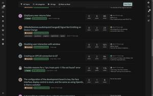 Screenshot of Official Dark Mode forum.qt.io