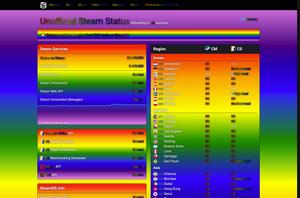 Screenshot of SteamStat.us - Re-Remastered - Rainbow Style