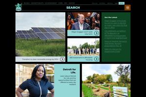 Screenshot of DetroitMi.gov - Dark Mode