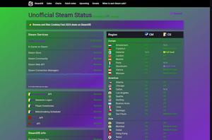 Screenshot of SteamStat.us - Re-Remastered - Lime Green/Purple Style