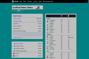 Screenshot of SteamStat.us - Windows 95 Theme