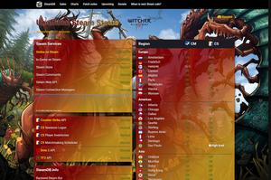 Screenshot of SteamStat.us - Witcher 3 Theme