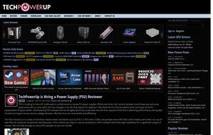 Screenshot of techpowerup.com - Dark Mode