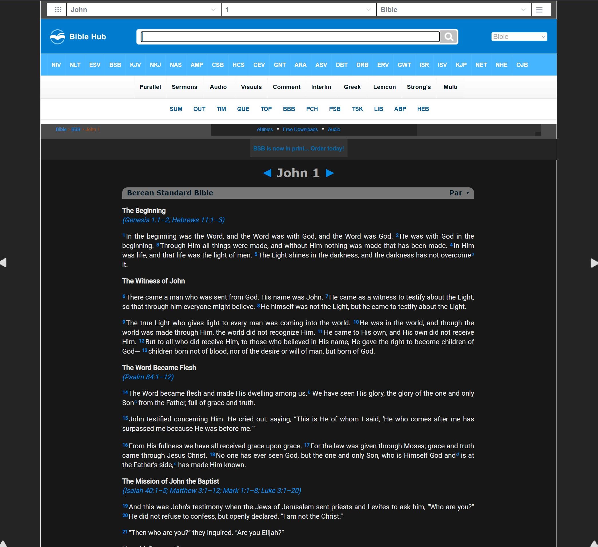 Screenshot of BibleHub.com - Dark and Readable 1.0