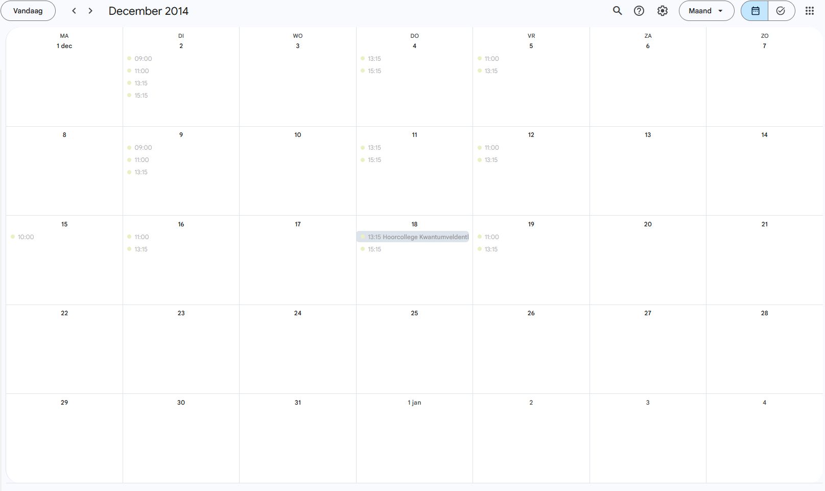 Screenshot of Hide Google Calendar Appointment description