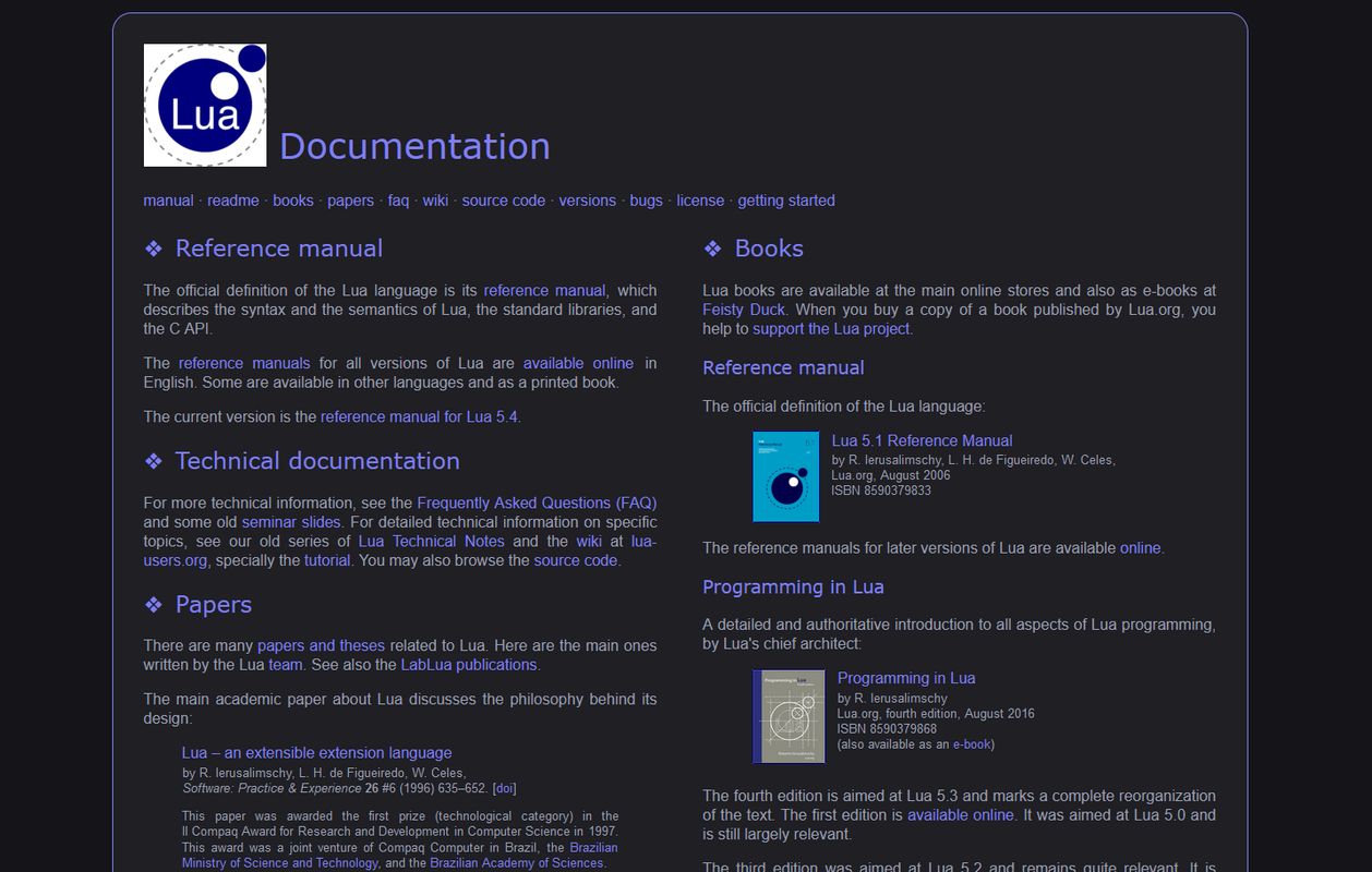 Screenshot of Lua Org Dark